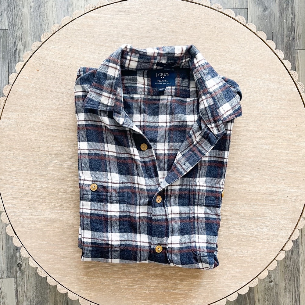 J Crew Mens Plaid Flannel